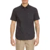 Quiksilver Ritz Short Sleeve Button-up Shirt In Black