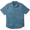 Quiksilver Ritz Short Sleeve Button-up Shirt In Blue
