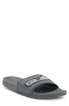Quiksilver Rivi Wordmark Slide Sandal In Grey
