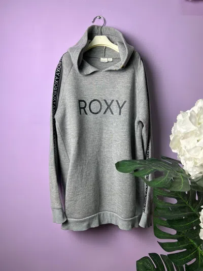 Pre-owned Quiksilver Roxy Side Stripe Hoodies In Grey