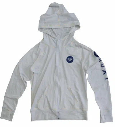 Pre-owned Quiksilver Roxy Surfing Hoodies Jacket In White