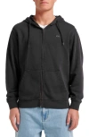 Quiksilver Saltwater Zip Hoodie In Black