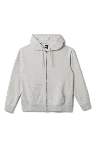 Quiksilver Saltwater Zip Hoodie In White/heather