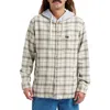 Quiksilver Men's Sandbar Hooded Flannel Shirt In Neutral