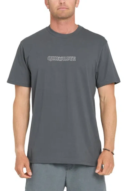 Quiksilver Serpents Short Sleeve Graphic T-shirt In Gray