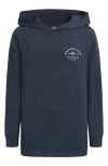 Quiksilver Setter Graphic Hooded Long Sleeve T-shirt In Blue