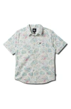 Quiksilver Shades Classic Short Sleeve Button-up Shirt In Off White