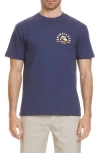 Quiksilver Shadow Block Mt0 Graphic T-shirt In Blue