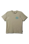 Quiksilver Shadow Block Mt0 Graphic T-shirt In Green