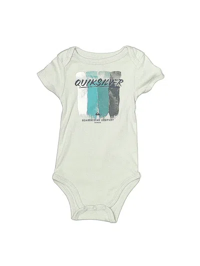 Pre-owned Quiksilver Babies' Short Sleeve Onesie In Gray