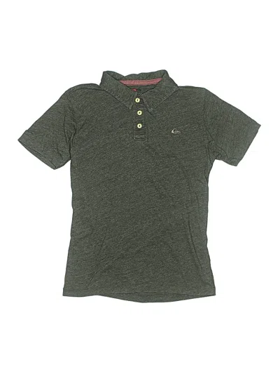 Pre-owned Quiksilver Kids' Short Sleeve Polo Shirt In Green