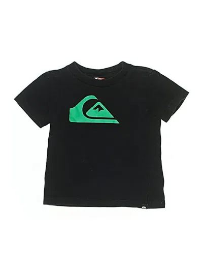 Pre-owned Quiksilver Babies' Short Sleeve T-shirt In Black