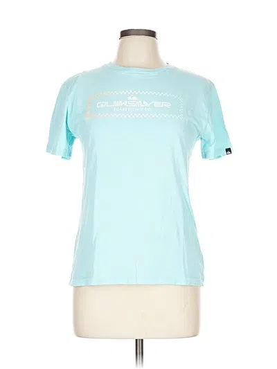 Pre-owned Quiksilver Short Sleeve T-shirt In Blue