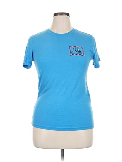 Pre-owned Quiksilver Short Sleeve T-shirt In Blue