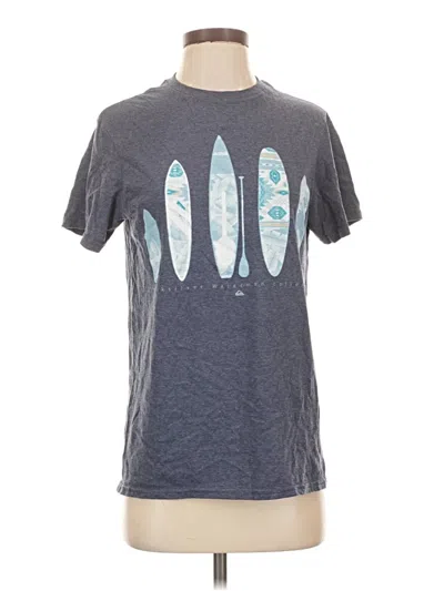 Pre-owned Quiksilver Short Sleeve T-shirt In Gray