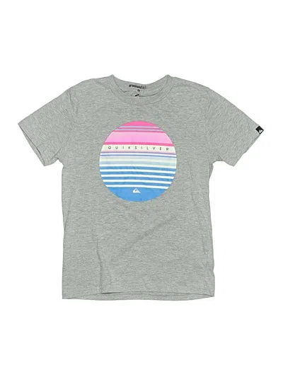 Pre-owned Quiksilver Kids' Short Sleeve T-shirt In Gray