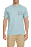 Quiksilver Simple Pleasures Graphic T-shirt In Jade Grey
