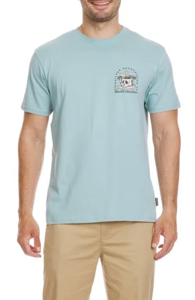 Quiksilver Simple Pleasures Graphic T-shirt In Jade Grey