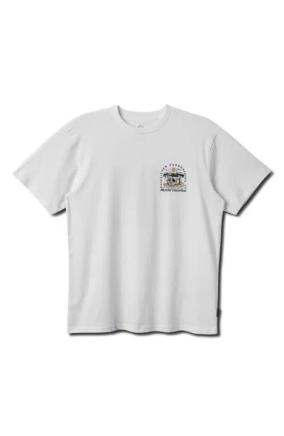Quiksilver Simple Pleasures Graphic T-shirt In White