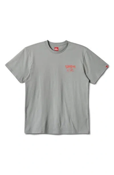 Quiksilver Smooth Move Graphic T-shirt In Smoked Grey