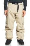 QUIKSILVER QUIKSILVER SNOW DOWN WATERPROOF CARGO SNOWBOARD PANTS