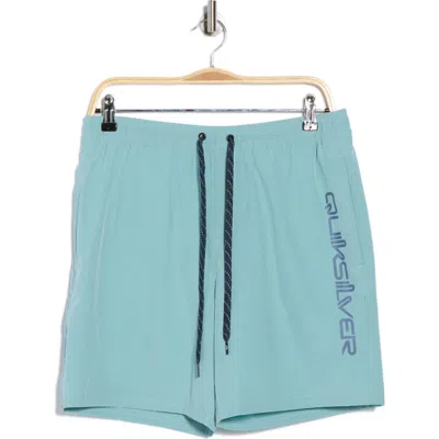 Quiksilver Solid Bandit Volley Swim Shorts In Blue