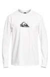 Quiksilver Solid Streak Upf 50+ Long Sleeve Shirt In White
