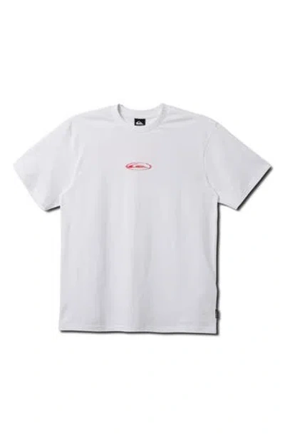 Quiksilver Space Graphic T-shirt In White