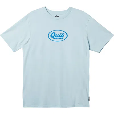 Quiksilver Speedy Organic Cotton Graphic T-shirt In Winter Sky