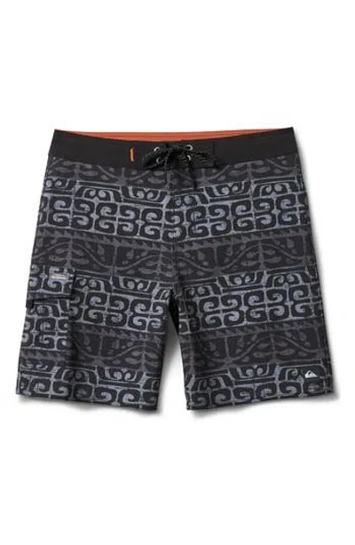Quiksilver Stacked 19 Swim Trunks In Black