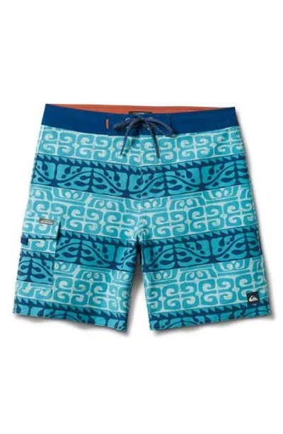 Quiksilver Stacked 19 Swim Trunks In Multi