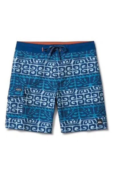 Quiksilver Stacked 19 Swim Trunks In Blue