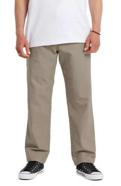 Quiksilver Stretch Canvas Beach Pants In Gray