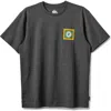 Quiksilver Sun Roots Mod Graphic T-shirt In Gray