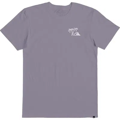 Quiksilver Surf & Turf Cotton Graphic T-shirt In Sharkskin