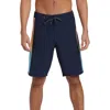 Quiksilver Surfksilk Holmes Swim Trunks In Dark Navy Print