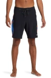 Quiksilver Surfsilk Arch Board Shorts In Mercury Sherpa Black