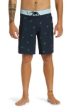 Quiksilver Surfsilk Board Shorts In Pacific Tribe Dark Navy