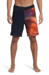 Quiksilver Surfsilk Board Shorts In Tr Black Paper
