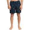 Quiksilver Surfsilk Mix Swim Trunks In Dark Navy Print