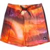 Quiksilver Surfsilk Mix Swim Trunks In Henna Print