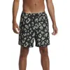 Quiksilver Surfsilk Mix Swim Trunks In Mercury Sherpa- Black