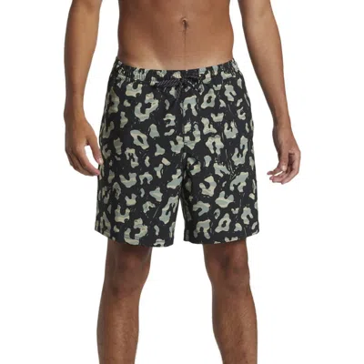 Quiksilver Surfsilk Mix Swim Trunks In Mercury Sherpa- Black