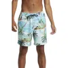Quiksilver Surfsilk Mix Swim Trunks In Urban Chic
