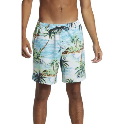 Quiksilver Surfsilk Mix Swim Trunks In Urban Chic