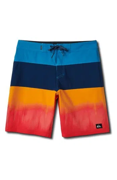 Quiksilver Surfsilk Panel Board Shorts In Blue