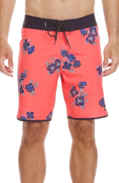 Quiksilver Surfsilk Scallop Board Shorts In Coral
