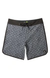 Quiksilver Surfsilk Scallop Board Shorts In Tarmac