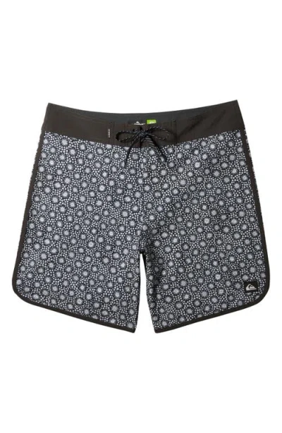 Quiksilver Surfsilk Scallop Board Shorts In Tarmac