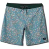 Quiksilver Surfsilk Straight Leg Board Shorts In Jade Grey